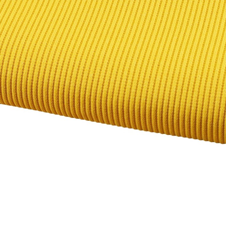 2*2 polyester rib fabric 380G all polyester collar cuff hem fabric circular knitted fabric