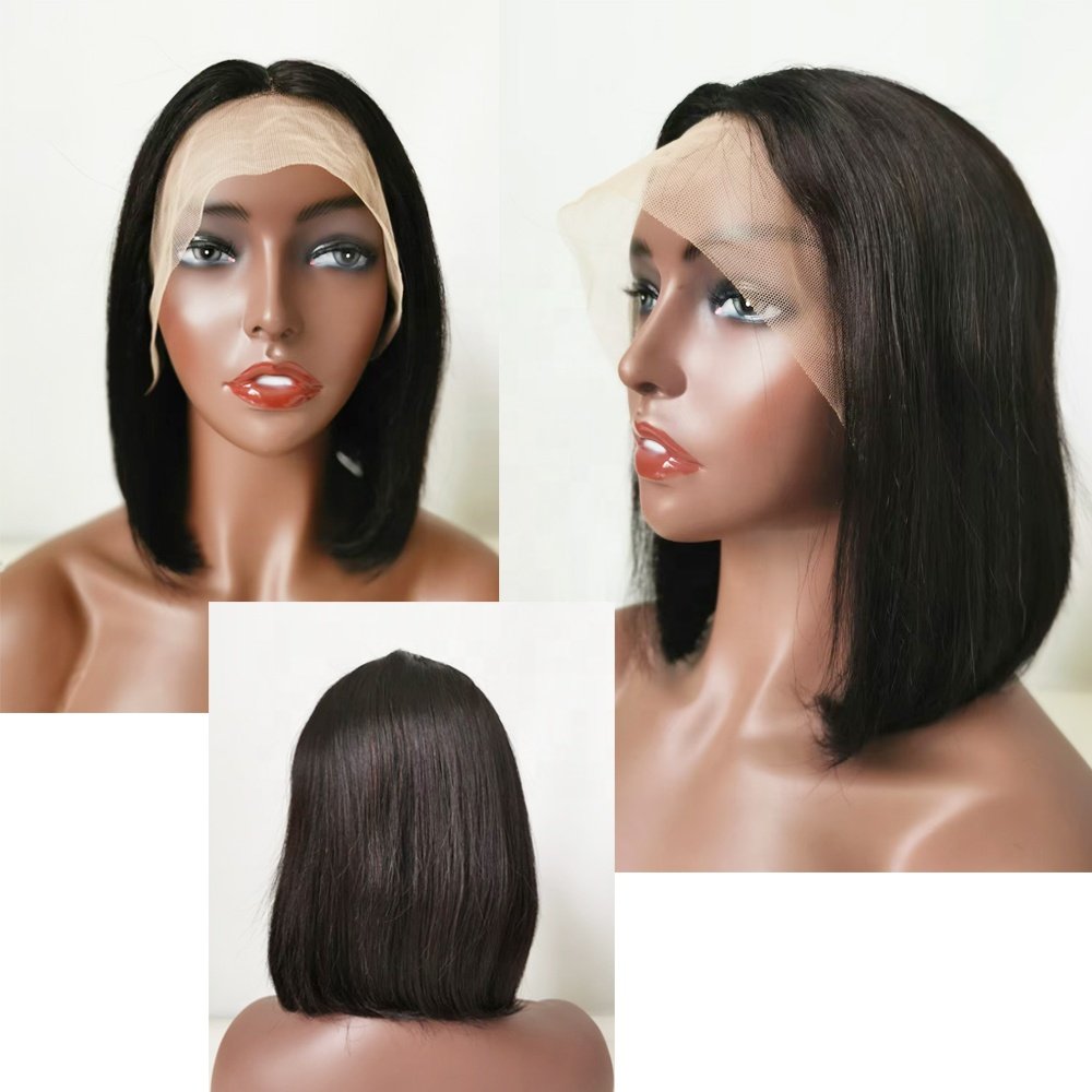T part bob wigs human hair peruvian hair wig Xuchang Longguan Human Hair Wholesale lace front bob wig