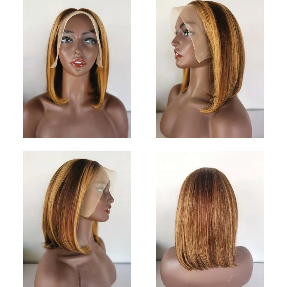 T part bob wigs human hair peruvian hair wig Xuchang Longguan Human Hair Wholesale lace front bob wig