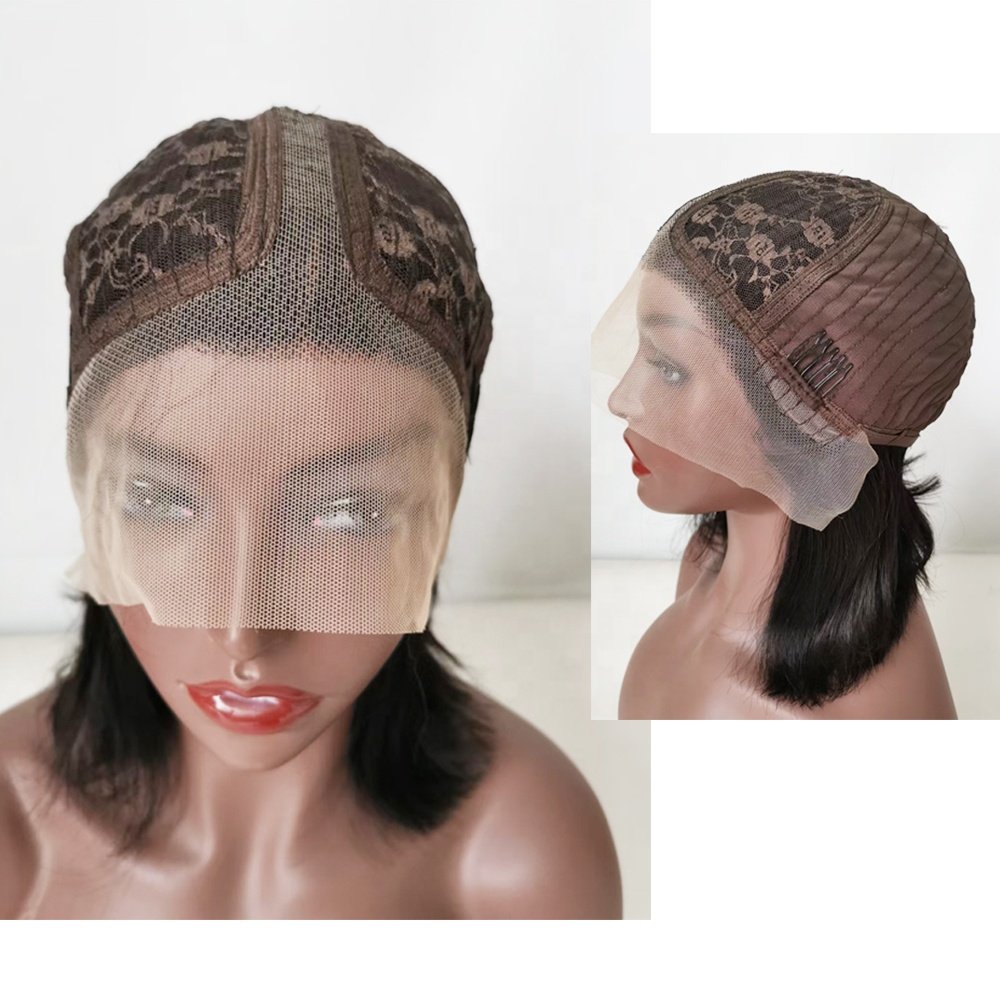 T part bob wigs human hair peruvian hair wig Xuchang Longguan Human Hair Wholesale lace front bob wig