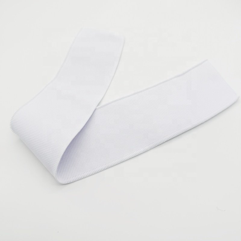 White flat knit rib collar can be sublimated into a variety of colors and styles clothing accessory