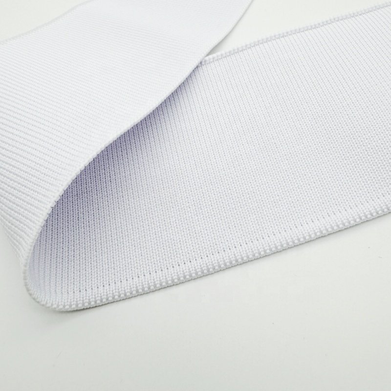 White flat knit rib collar can be sublimated into a variety of colors and styles clothing accessory