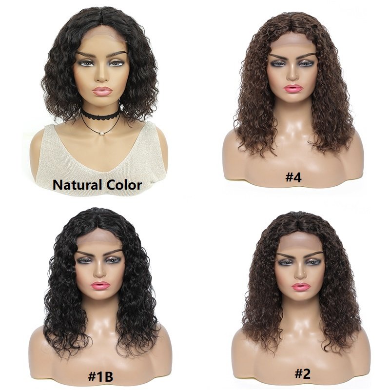 X-TRESS Wholesale 100% Human Hair Wig with Lace Front Short Wig Kinky Curly Natural Brazilian Hair Synthetic Hair Curly Weave