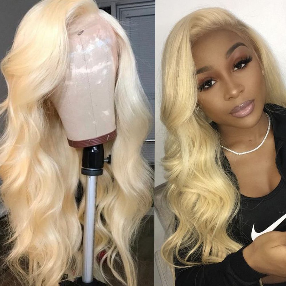 Grade 12a Long 613 Straight 13x4 HD 360 Full Lace Front Human hair Wig , 613 Blonde Raw Human Hair 13x6 Hd Lace Frontal Wigs