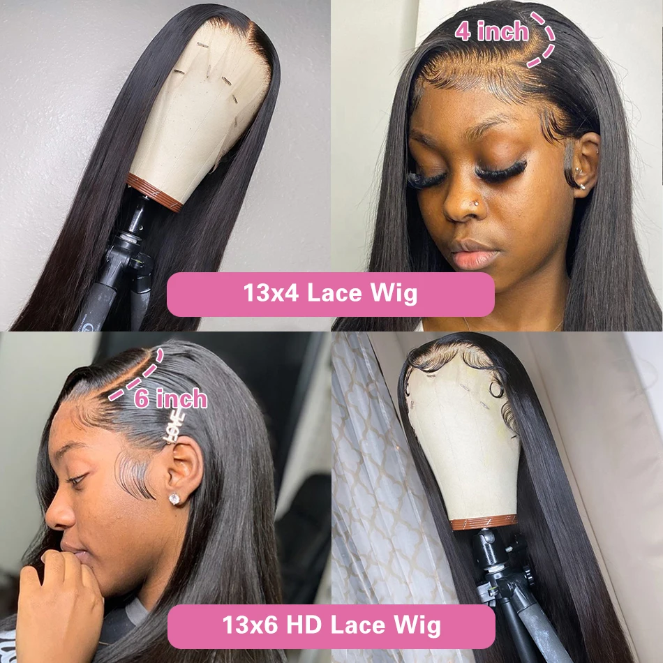 40 inches HD Lace Frontal Wigs Human Hair Brazilian Full Frontal HD lace Wigs Vendor, Glueless Lace Front Wigs For Black Women