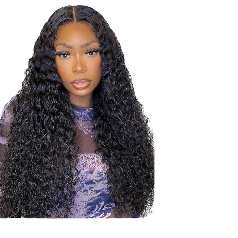 Curly Human Hair Lace Front Wigs for Women Water Wave 13x4 13x6 HD Deep Wave Frontal Wigs Long Length Styles
