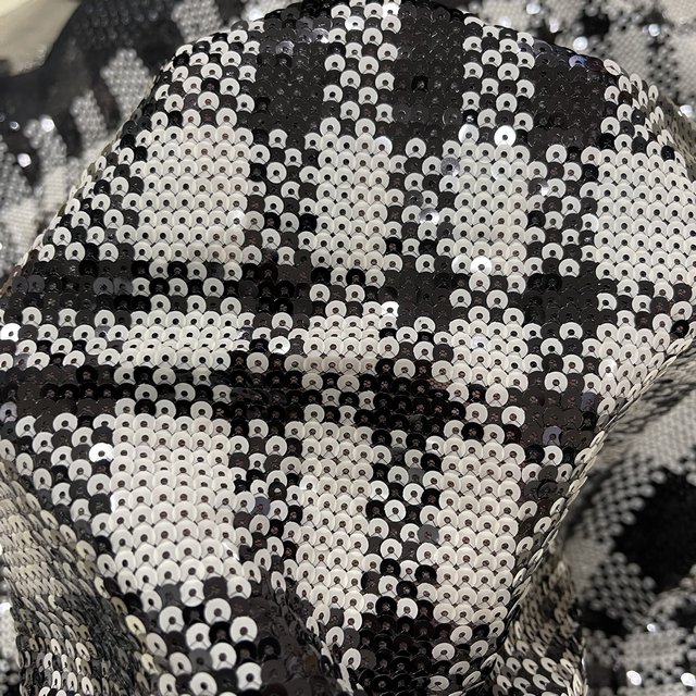 Design Cheap Luxury Full Tulle Embroidery Multi Color Rainbow Tulle Sequin Fabric for high fashion dress