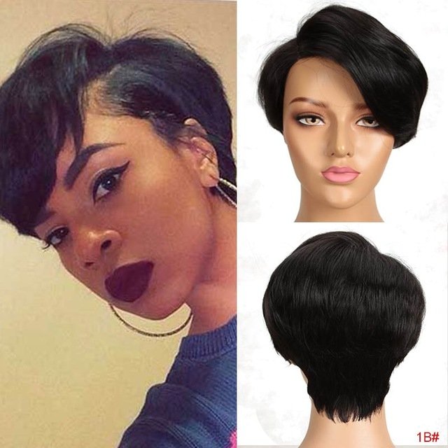 Joedir Short Straight Wigs Pixie Cut Hot Sell Human Hair Brazilian 613 Blonde Lace Front Wigs For Black Women Human Hair Wigs