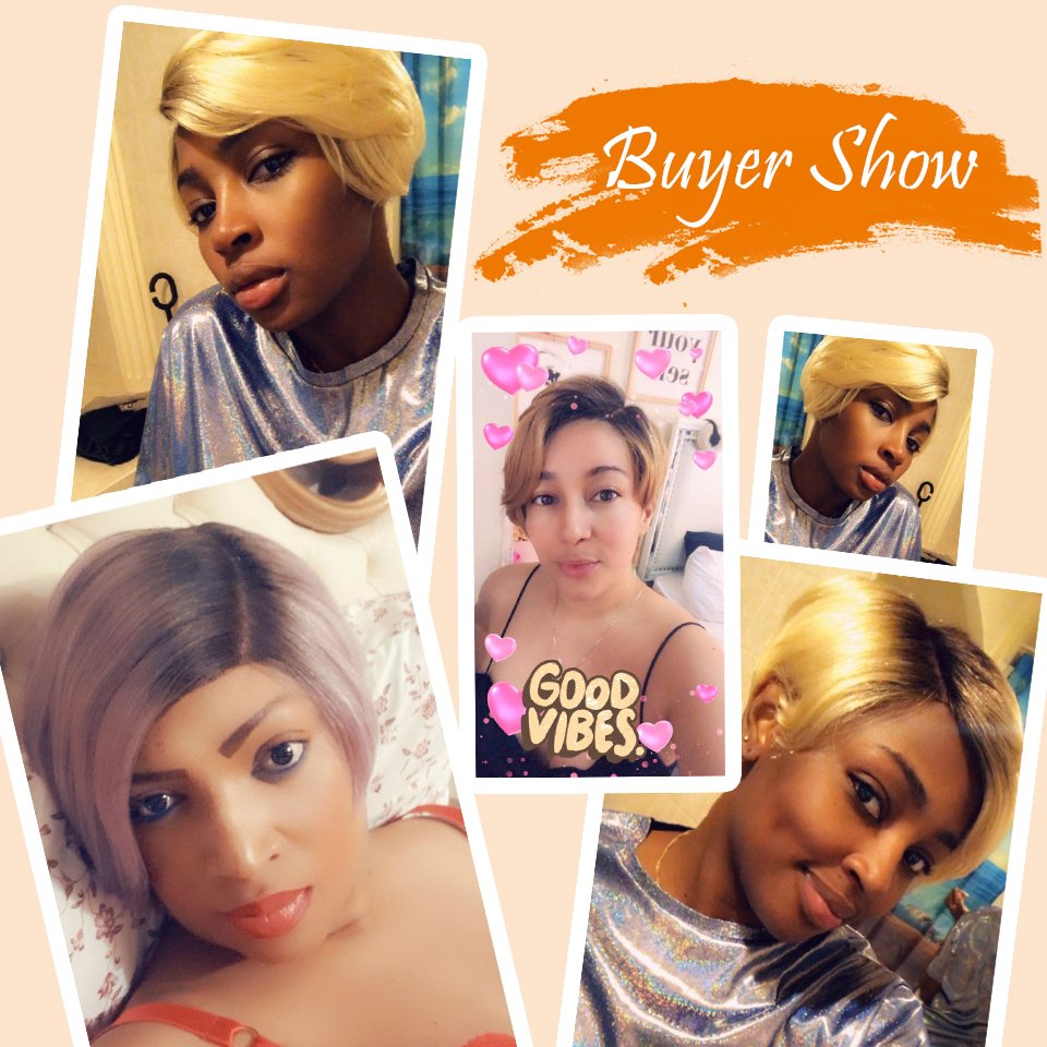 Joedir Short Straight Wigs Pixie Cut Hot Sell Human Hair Brazilian 613 Blonde Lace Front Wigs For Black Women Human Hair Wigs