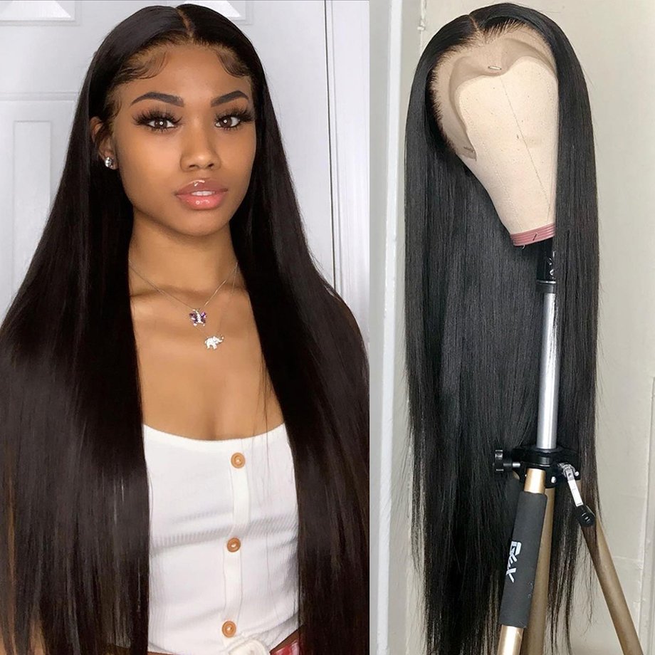 Wholesale High Quality Human Hair Wig For Black Women Peruvian Hair HD Lace Frontal Wig Vendor 13x4 Human Hair Lace Front Wig
