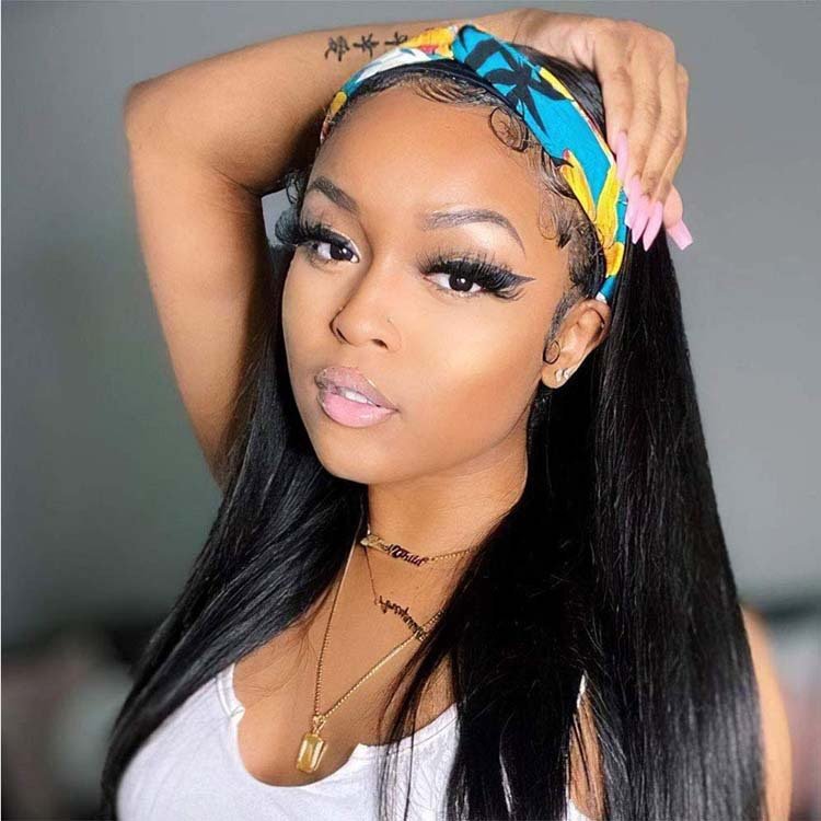 Look hair perruques sans glueless wave front wigs human hair lace front headband wig