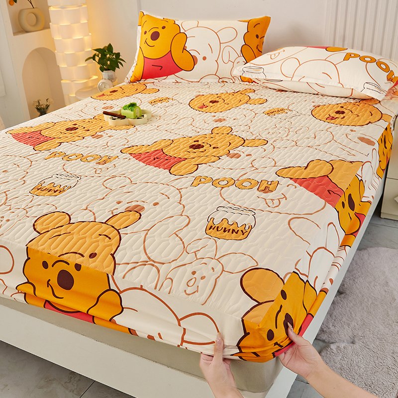 Queen size bed cover bolster single piece autumn mattress protector heat-insulating fixed all-inclusive factory direct wholesale