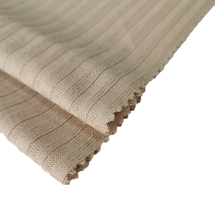 Hot sale Top Quality Wrinkle Resistant Style Poly Rayon Rib Knit Hacci Fabric