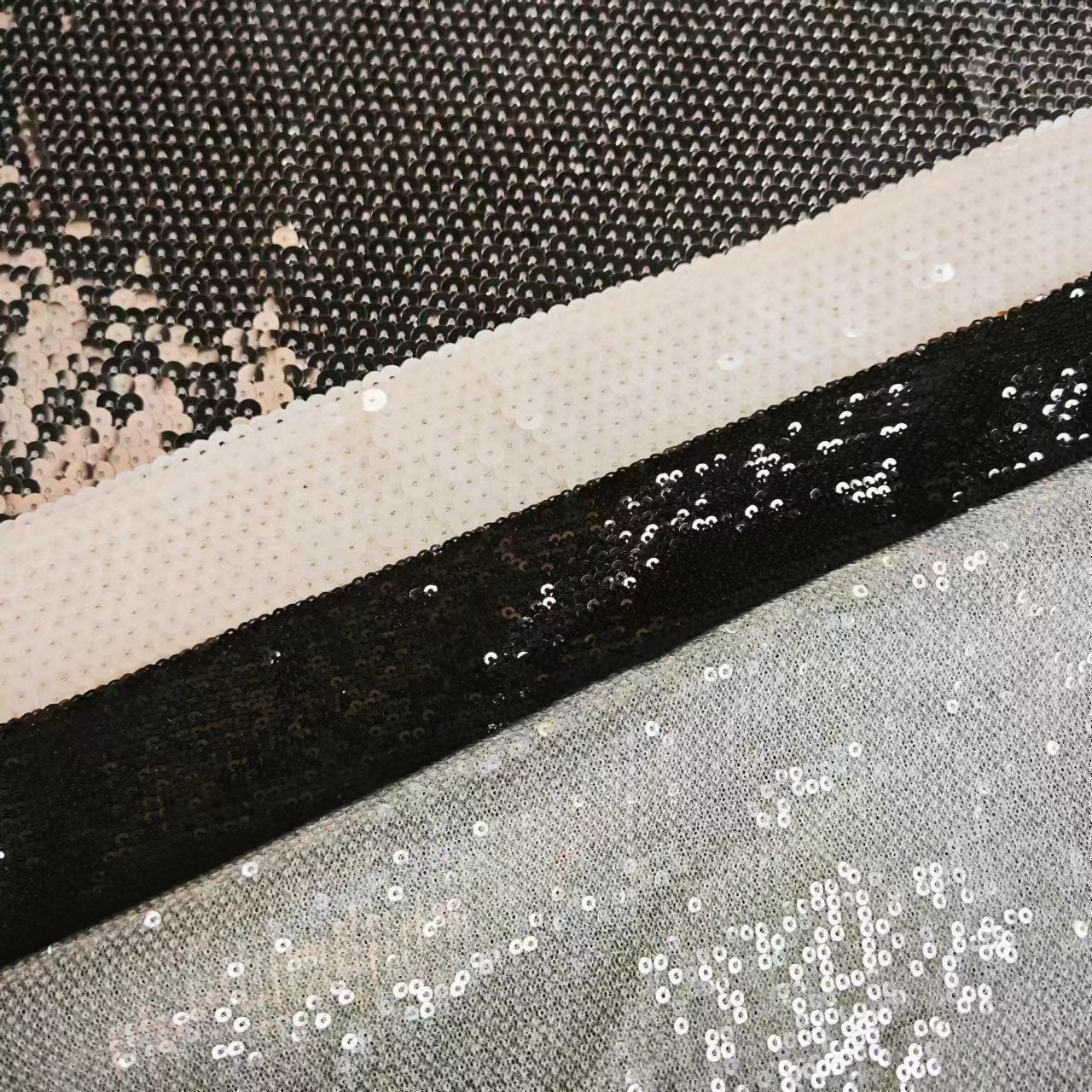 Elegant and beautiful Glitter Mesh Sequin Fabric Textile Embroidery Sequin Fabric For Wedding Party Dresses