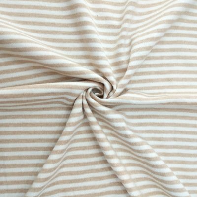 Nature Color Cotton Fabric For Making Baby Interlock Knitting Fabric