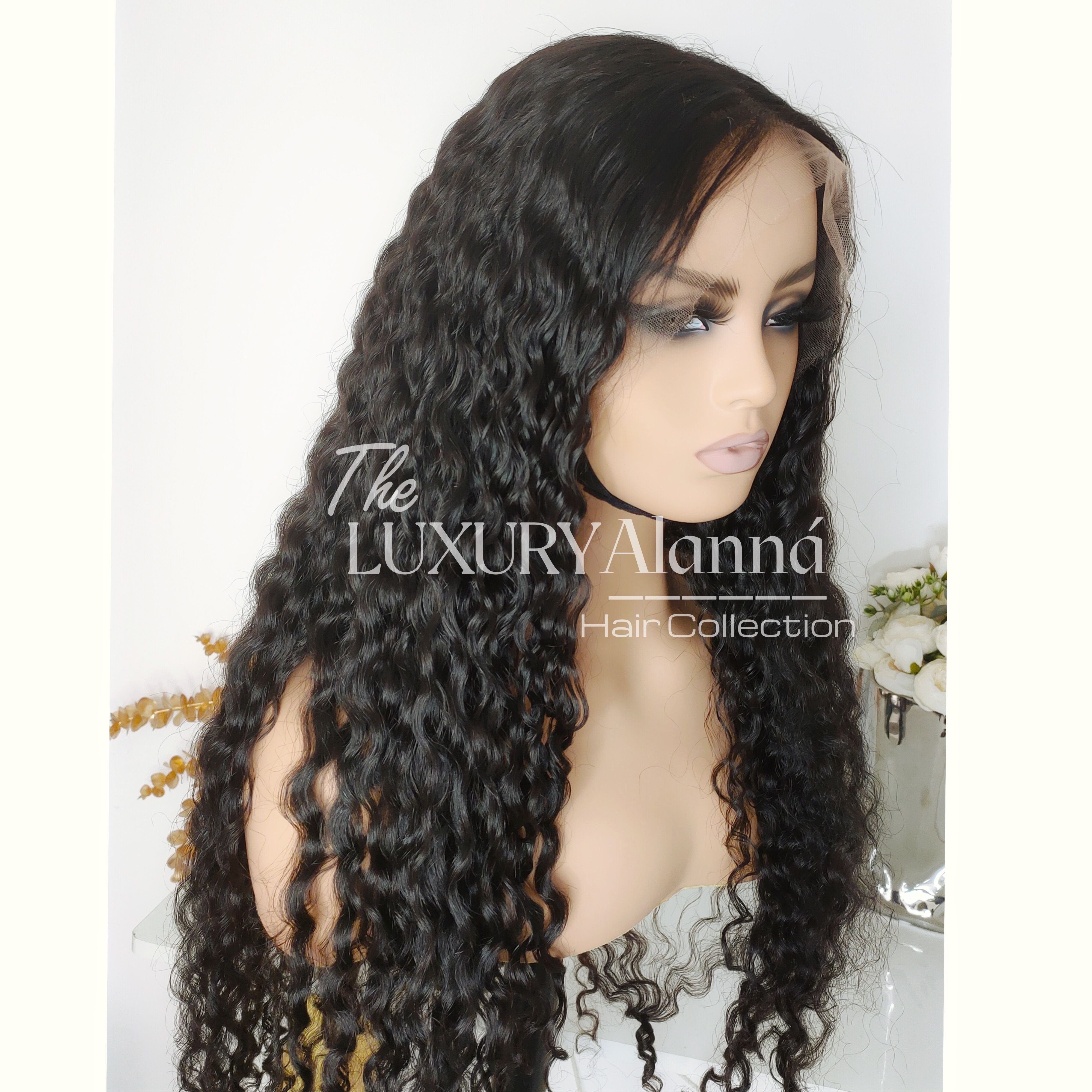 200% Density Long Hair Wig Cambodian Loose Deep Wave Curly Hair Wigs Virgin Human Hair Lace Front Wig 13*4 13*6 HD Swiss Lace