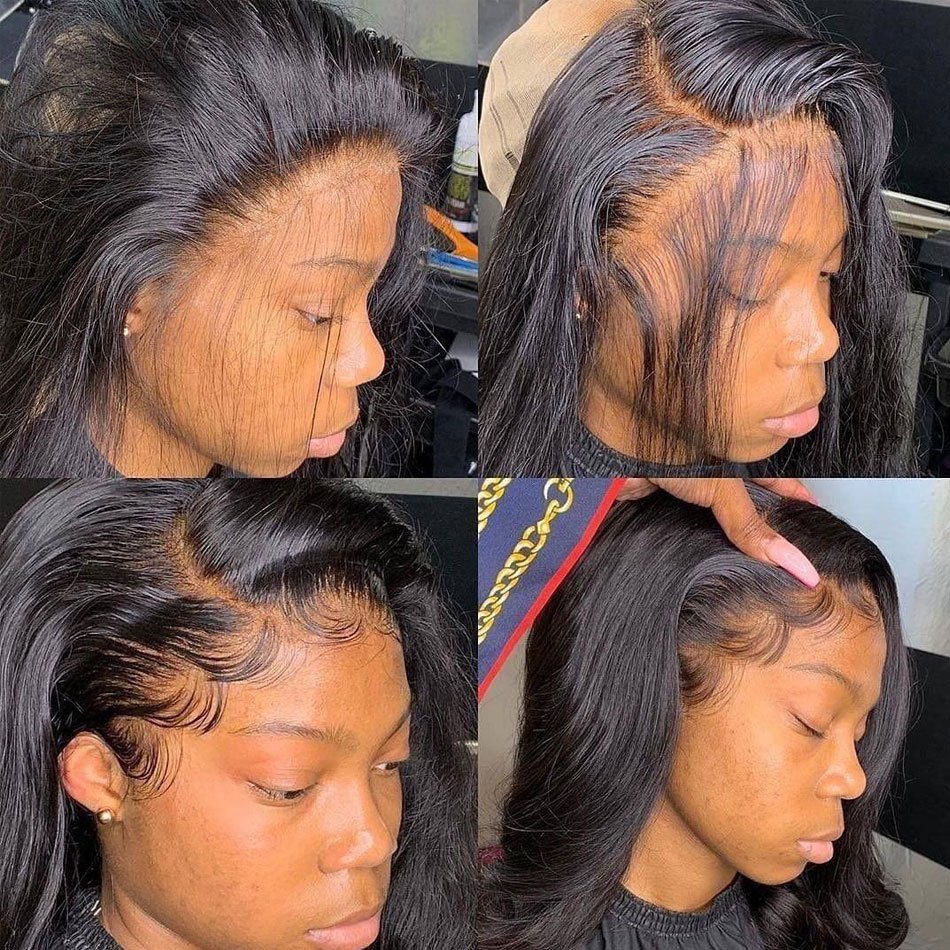 360 Hd Lace Frontal Wigs Raw Brazilian Human Hair Lace Front Wigs Cheap Bone Straight Human Hair Glueless Wigs For Black Women