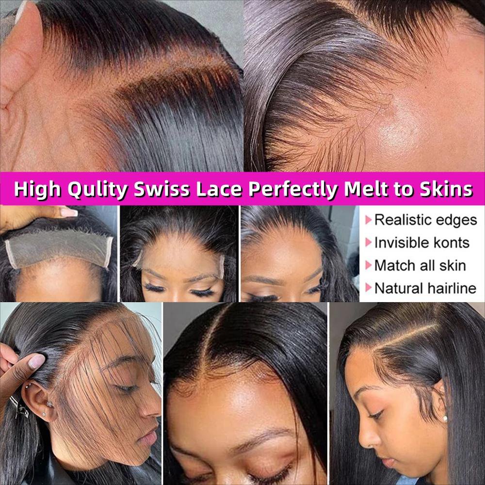 360 Hd Lace Frontal Wigs Raw Brazilian Human Hair Lace Front Wigs Cheap Bone Straight Human Hair Glueless Wigs For Black Women