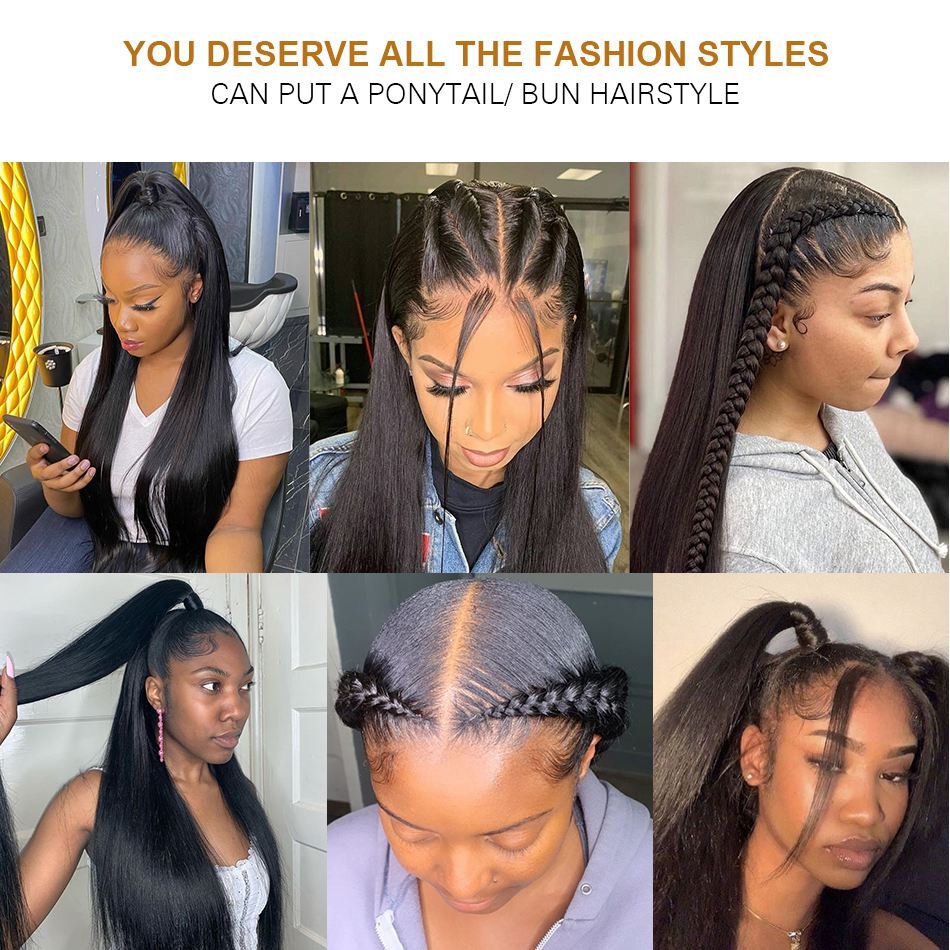 360 Hd Lace Frontal Wigs Raw Brazilian Human Hair Lace Front Wigs Cheap Bone Straight Human Hair Glueless Wigs For Black Women