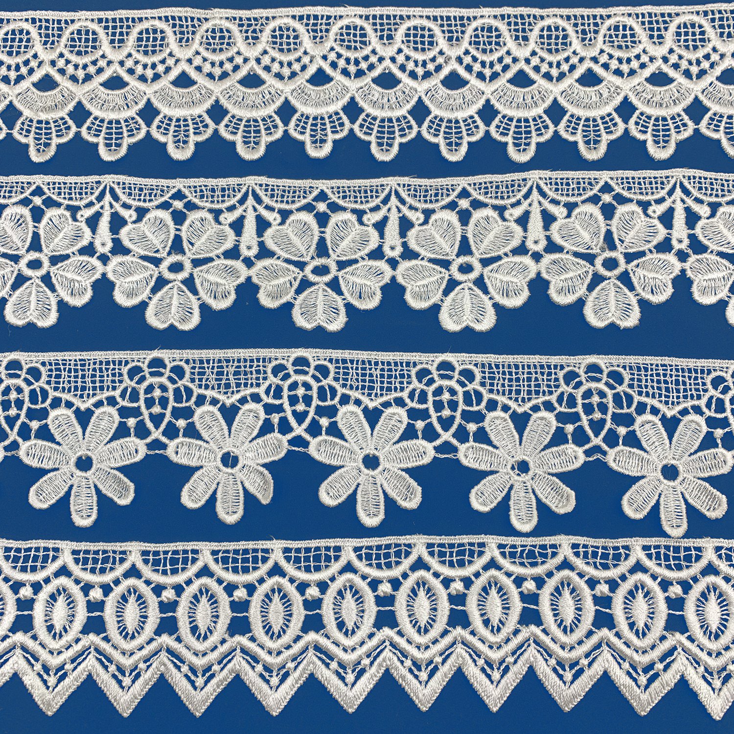 2023 Wholesale Nigerian African Voile Renda Water Soluble mesh tulle embr Mesh Tulle Embroidery Wide Vintage Lace Trim