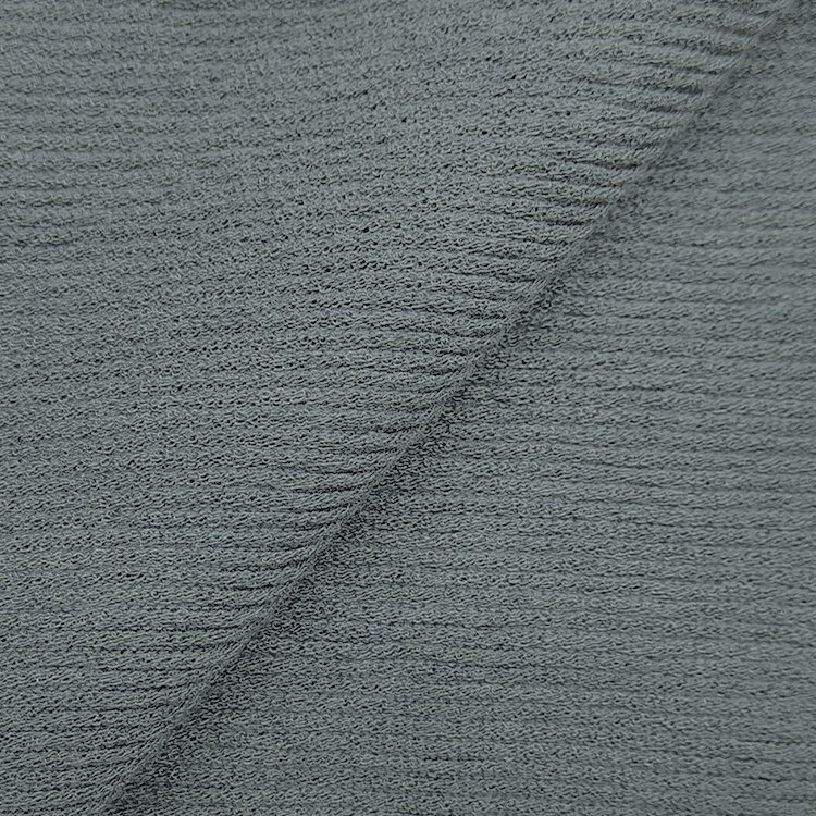 Fashion Polo Shirt Fabric Stretch Ribbed Material, China Supplier Polyester Rayon Rib Jacquard Fabric For Dress/