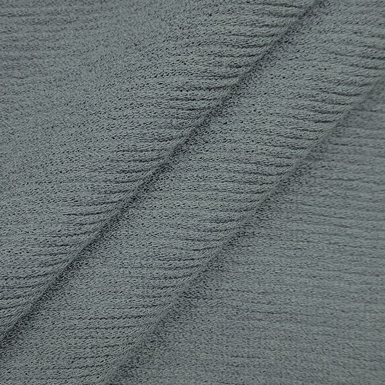 Fashion Polo Shirt Fabric Stretch Ribbed Material, China Supplier Polyester Rayon Rib Jacquard Fabric For Dress/