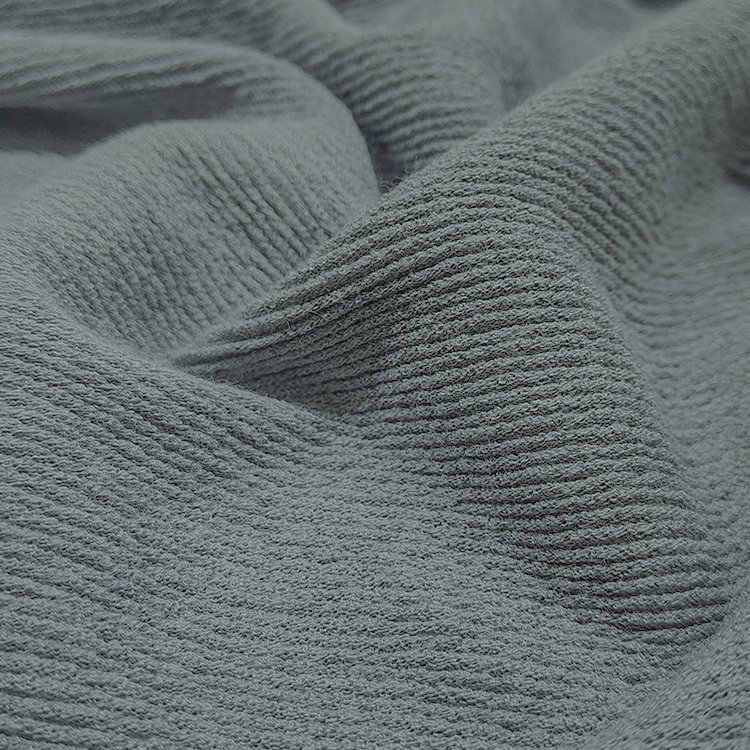 Fashion Polo Shirt Fabric Stretch Ribbed Material, China Supplier Polyester Rayon Rib Jacquard Fabric For Dress/