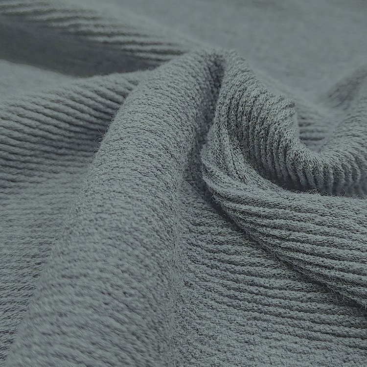 Fashion Polo Shirt Fabric Stretch Ribbed Material, China Supplier Polyester Rayon Rib Jacquard Fabric For Dress/