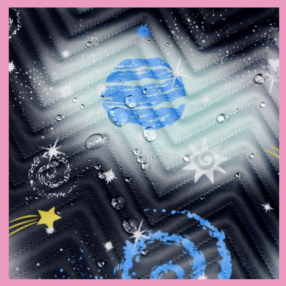 Universe Planet V-Shape Embossing 100% Polyester Chevron Stitch Padded Embossed Cotton Embroidery Vinyl Fabric