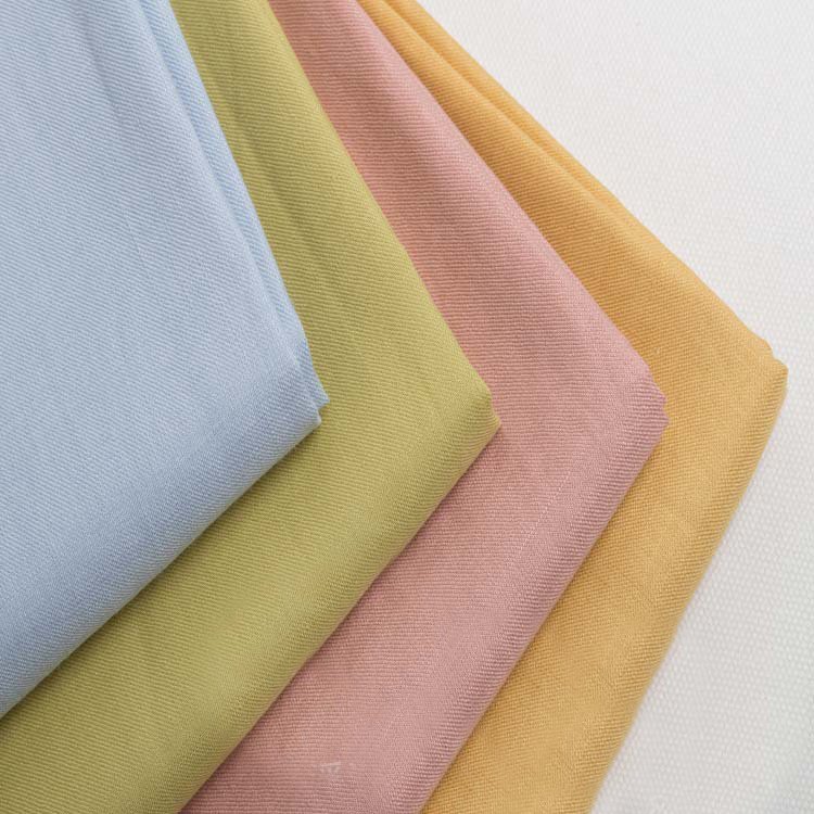 Fabric suppliers wholesale factory high-end washed woven ramie viscose blend fabrics garment dress shirt fabric in china