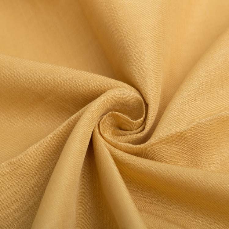 Fabric suppliers wholesale factory high-end washed woven ramie viscose blend fabrics garment dress shirt fabric in china