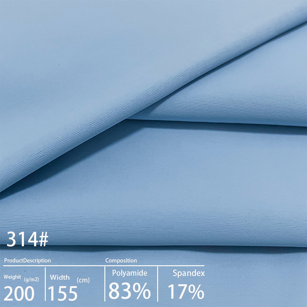 200g Warp Knitted High Fastness Nylon Swimsuit and Dance Wear Stretch Ice Silk Spandex Fabric Jacquard Rib Style for Swimwear