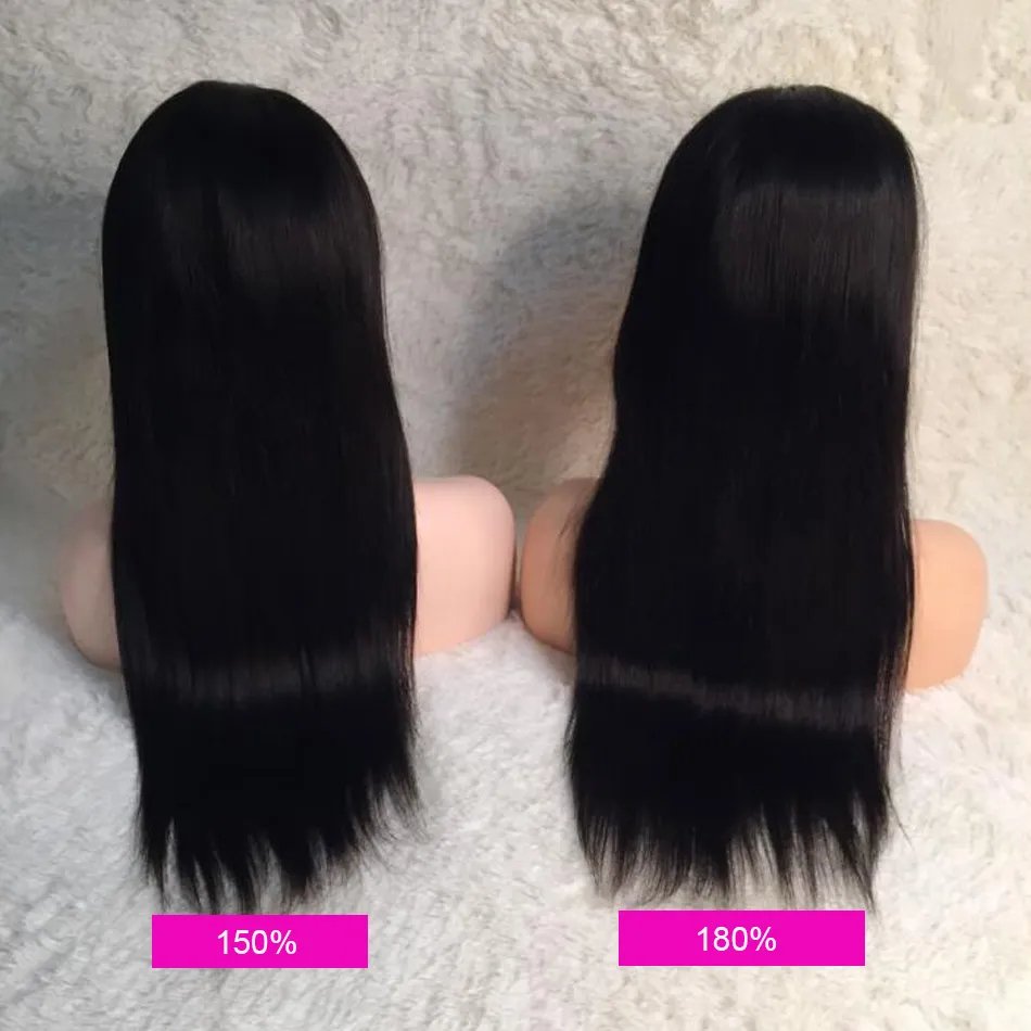 13x4 Raw Indian Lace Frontal Hair Wig, Glueless Full Lace Front Wigs For Black Women, Brazilian Straight Hair Wig Without Glue