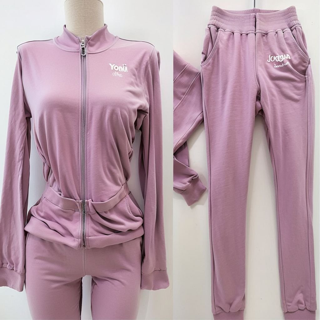 Hualingniao Clothing For Women Two Piece Yoga Set Jogger And Jacket Knitting Skinny Set Women's Leggings Oversized T-Shirt Set