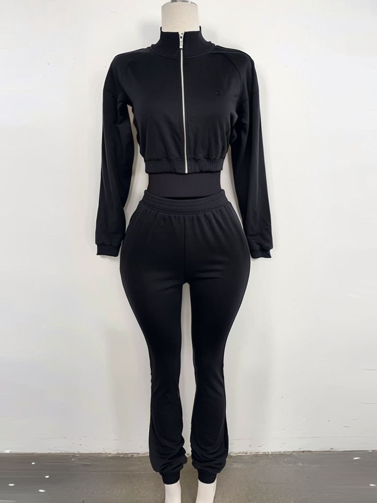 Hualingniao Clothing For Women Two Piece Yoga Set Jogger And Jacket Knitting Skinny Set Women's Leggings Oversized T-Shirt Set