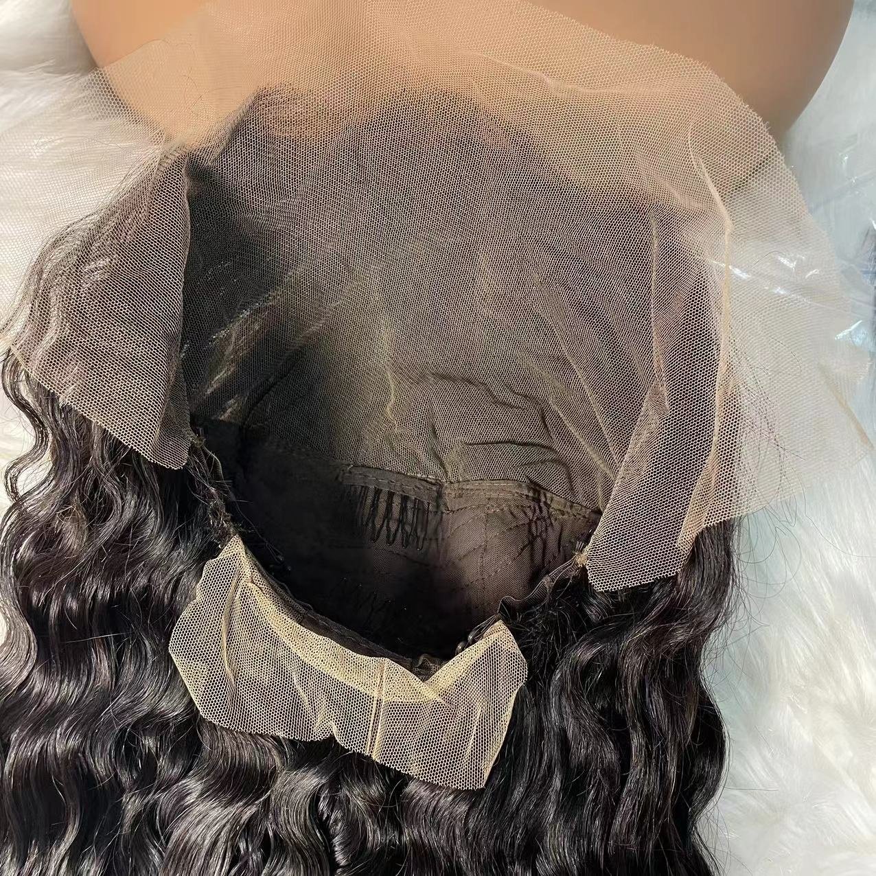 Amararen 13*6 transparent lace Amara curly wave lace frontal wig natural color 100 virgin human hair 40inch lace frontal wigs