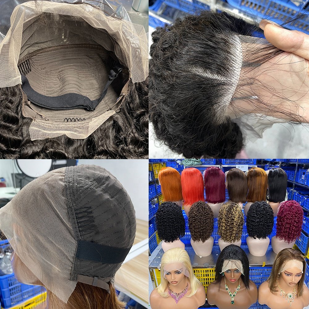 Cheap Glueless Afro Kinky Curly Short Bob Wigs Human Hair Lace Front Wig For Black Women Vietnamese Raw Hair Hd Lace Frontal Wig