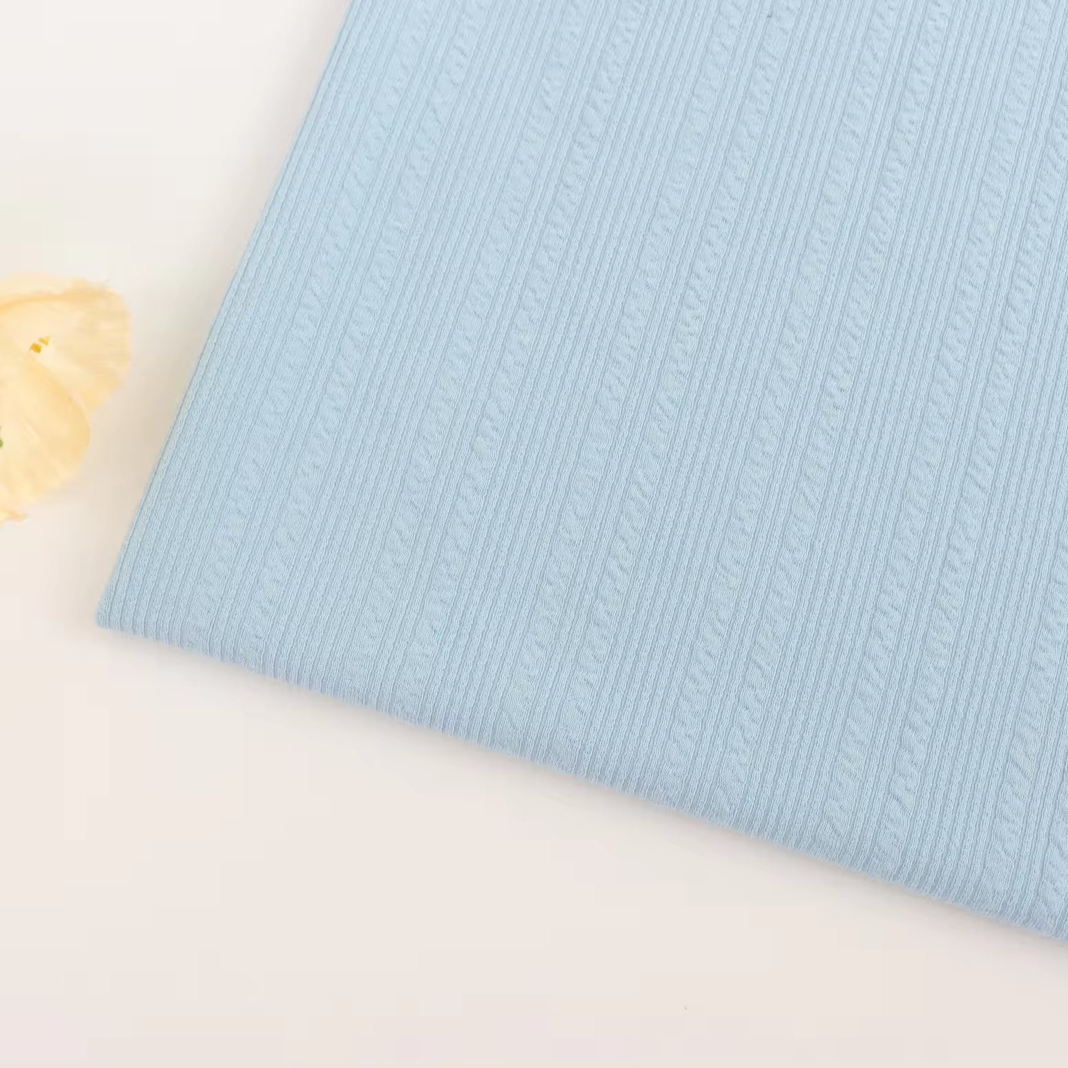 High Quality 250gsm 95% Polyester 5% Spandex Knit Ideal For Loungewear Tops Soft Jersey Rib Fabric