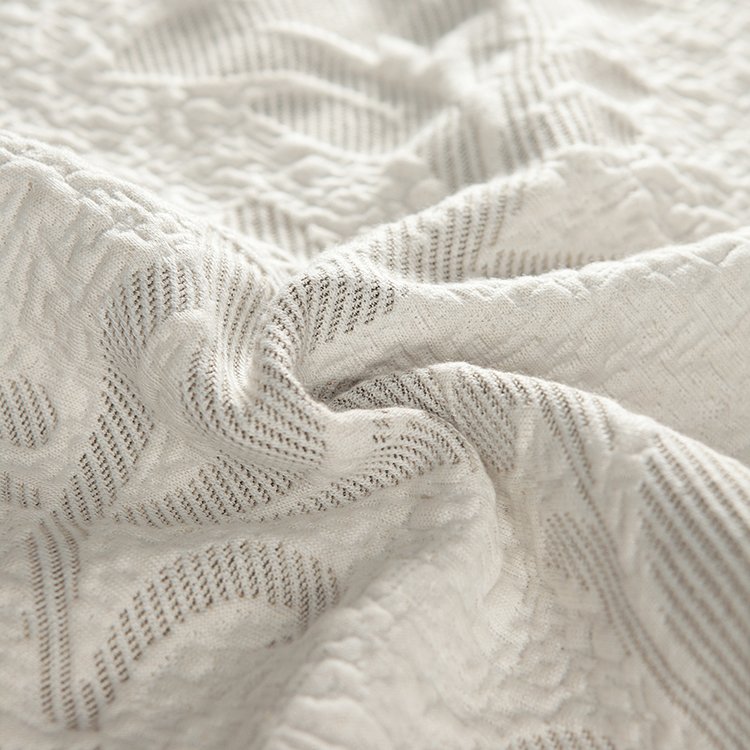 Environmental Knit Fabrics Rib Knit Mattress Ticking Fabric Polyester Knitted Mattress Fabric