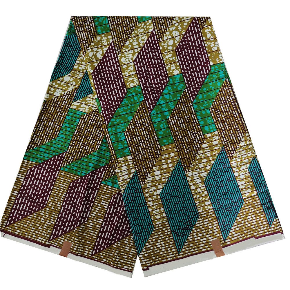 African Embossed Batik Yarn-Dyed Jacquard Lace Holland Wax Fabric Premium Quality Handwoven Textile