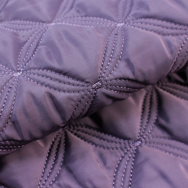Factory Price custom pattern embroidery 100% polyester quilting fabric for winter jacket puffer jacket