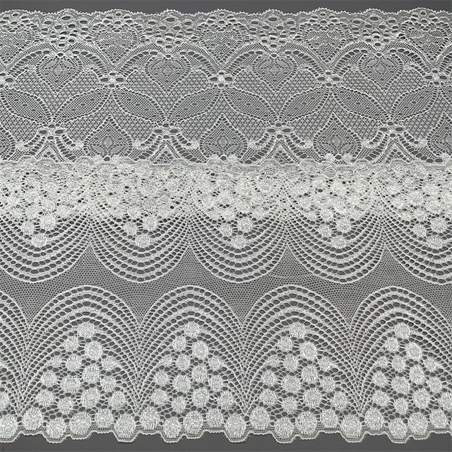 TUTON Custom High Quality French Elastic Lace 17.5 CM Trim Wholesale For Lingerie