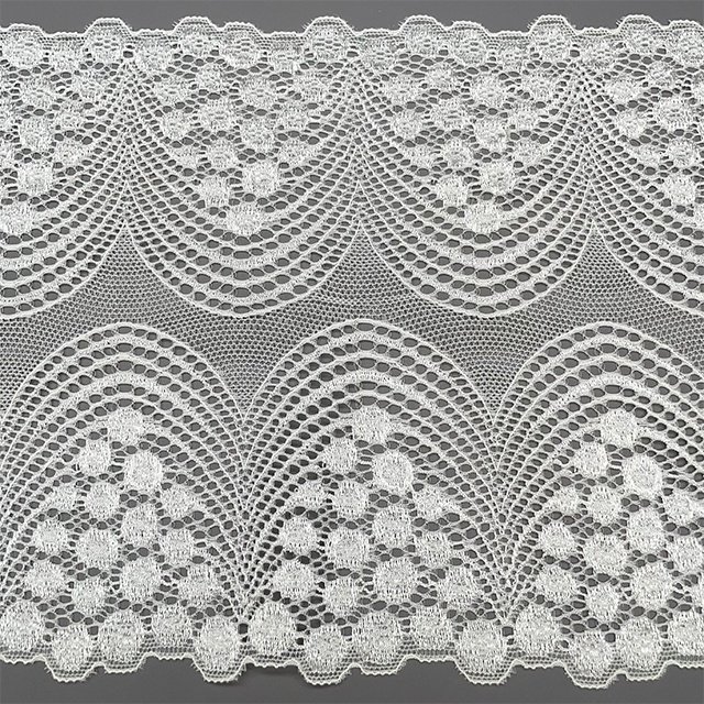 TUTON Custom High Quality French Elastic Lace 17.5 CM Trim Wholesale For Lingerie