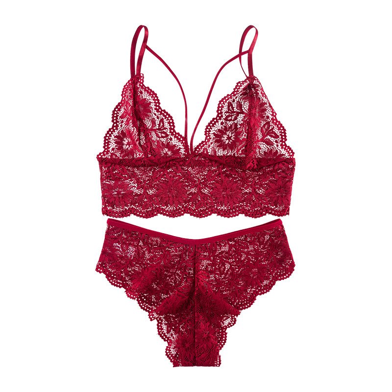 G Top women sexy lace bralette lingerie underwear bra briefs 2pcs sets underwear and panty set