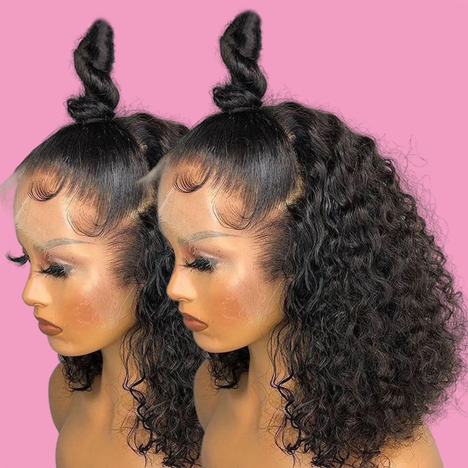 Cheap Brazilian Hair Kinky Curly Short Bob Wigs Human Hair Lace Front Wigs Human Hair Full HD Lace Frontal Wigs For Black Women