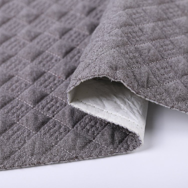 Fabric Embroidery Plaid 100 Polyester Suede Fabric