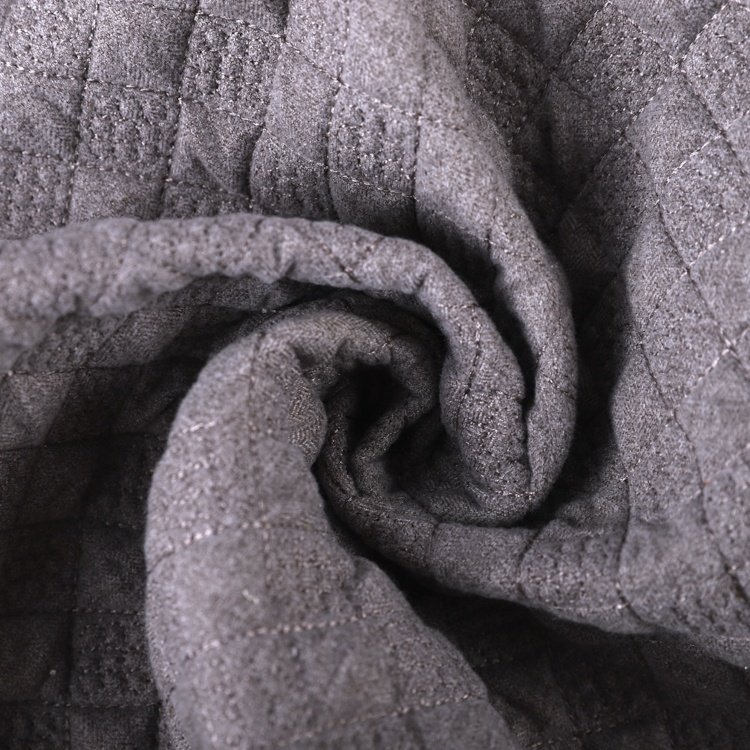 Fabric Embroidery Plaid 100 Polyester Suede Fabric