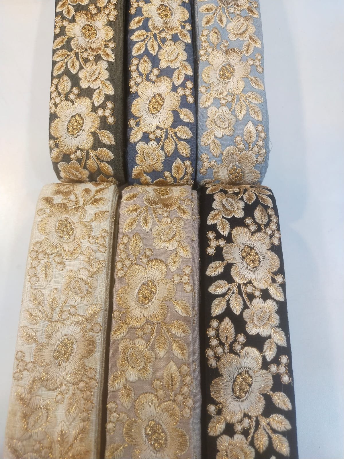 garment accessories ethnic lace trim embroidery fabric sewing textile webbing sequined flower lace ribbon for dress
