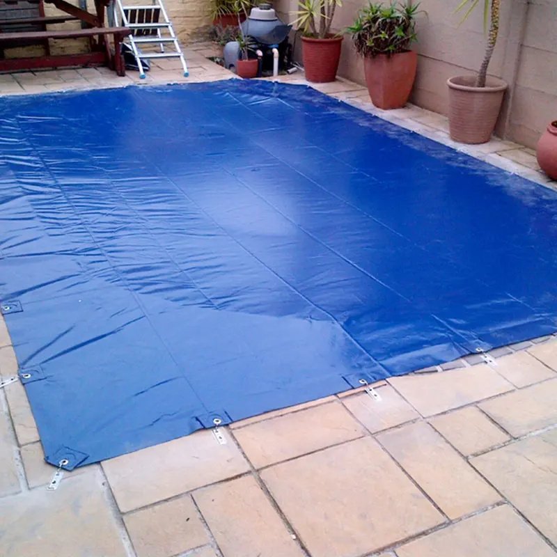 Waterproof Custom PE PP PVC Tarpaulins Heavy Duty Inground Pool Cover and Outdoor Leaf Protection