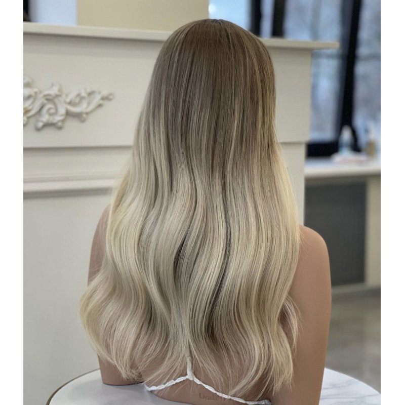 Russian Human Hair Braided Wigs Body Wave Peluca Front Jewish Kosher Wigs Frontal De Encaje Hd Lace Front Sweeping Blonde Smooth